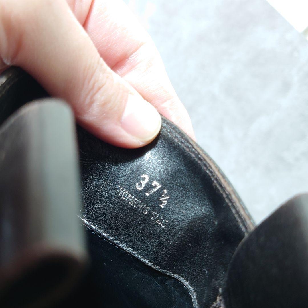 TOD’S トッズ ロングブーツ レザー ダークブラウン 37 1/2 美脚