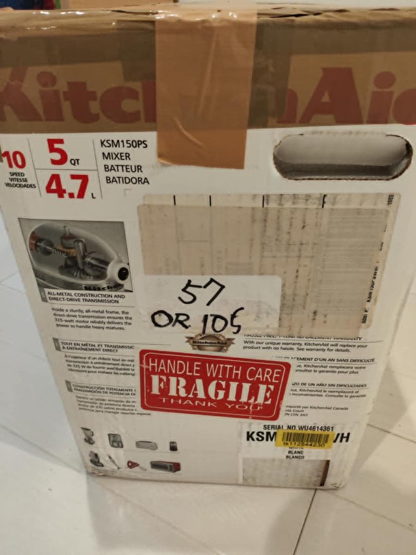 【キッチンエイド】KitchenAid Artisan KSM150PS　未使用