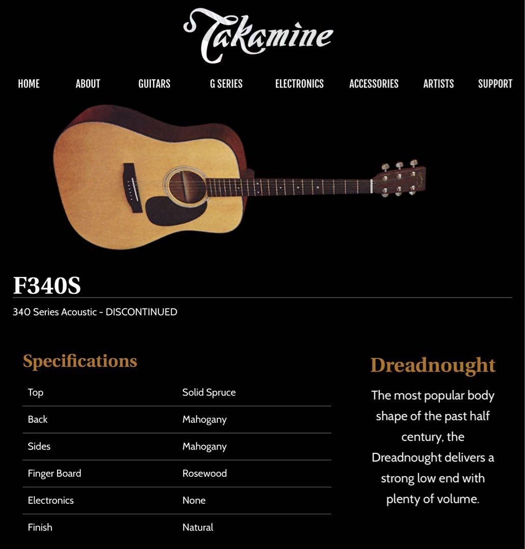 Takamine F340S タカミネ Lawsuit