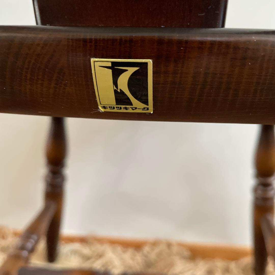 ①【美品】キツツキ 飛騨産業 ダイニングチェア　ウィンザーチェア　コムバック