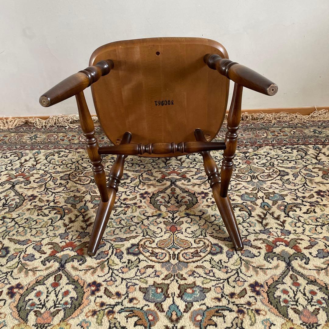 ①【美品】キツツキ 飛騨産業 ダイニングチェア　ウィンザーチェア　コムバック