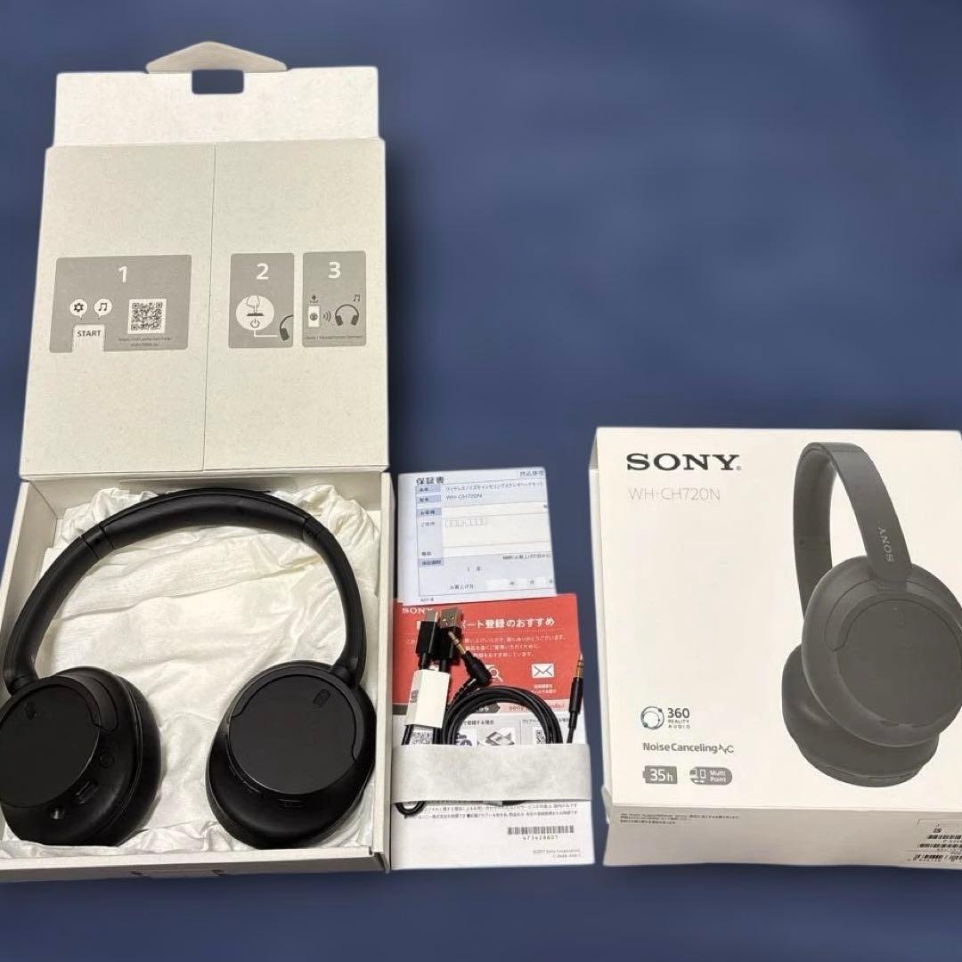 WH-CH720NブラックSONY ヘッドホン