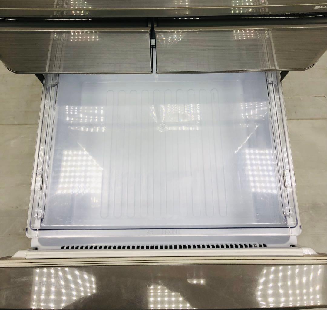 シャープ　冷蔵庫　5ドア　412L SJ-PW42B-S どっちでもドア