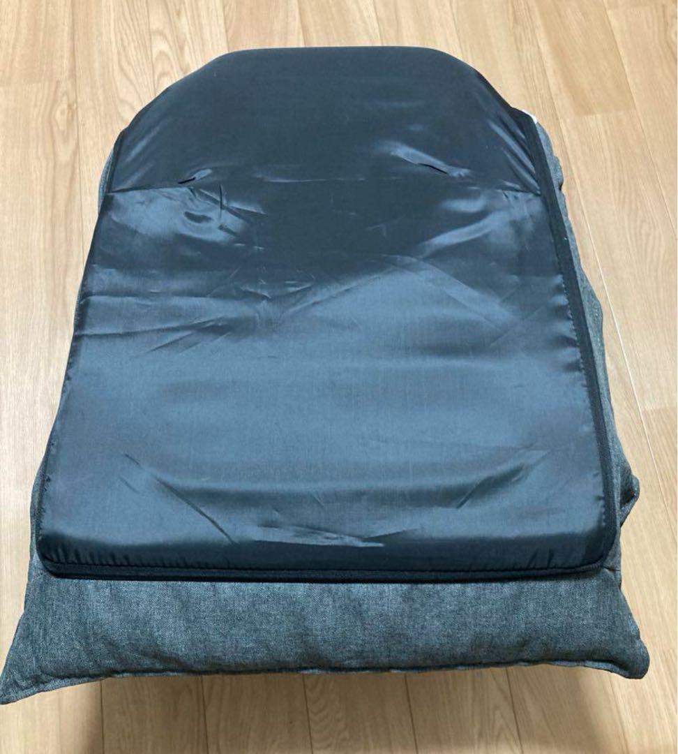 2個 本日購入 未使用 ニトリ 首リクライニング 座椅子 グレー クッション