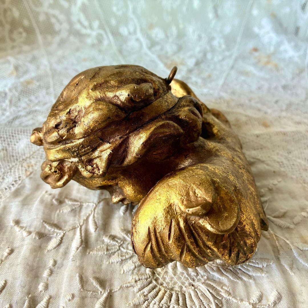 天使オブジェ　ウォールデコレーション　壁掛けオーナメント　フランスアンティーク