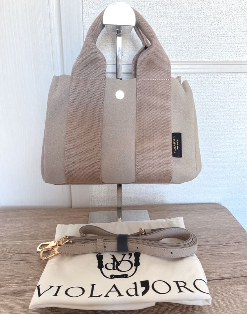 きっちゃん⭐︎VIOLAd'ORO GINO スエードトートバッグS