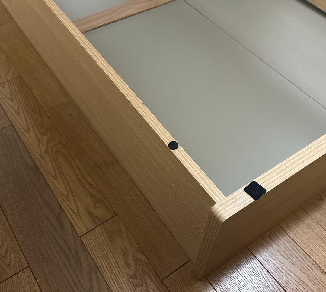 【送料込】クイーンサイズ ベッドフレーム 収納付き 油圧跳ね上げ式 木製