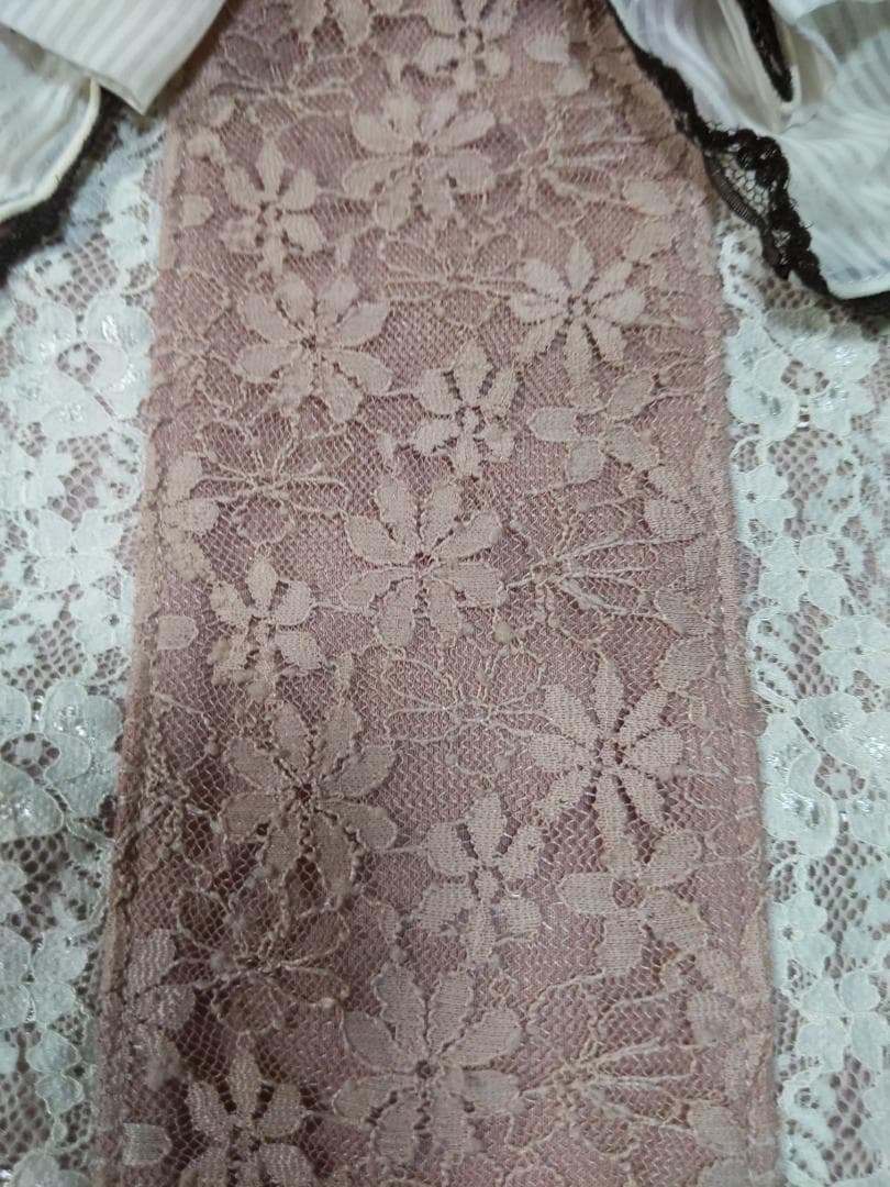 axes femme アクシーズファム キャミソール ピンク リボンとレース装飾