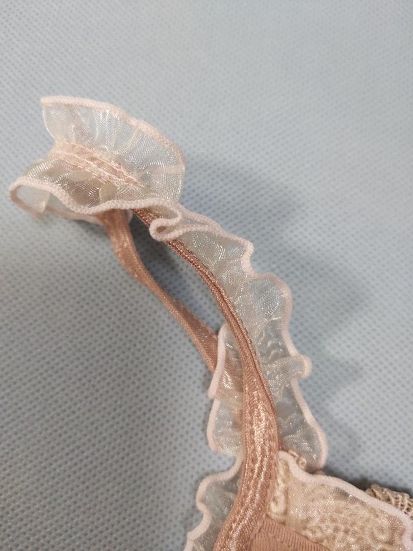 axes femme アクシーズファム キャミソール ピンク リボンとレース装飾