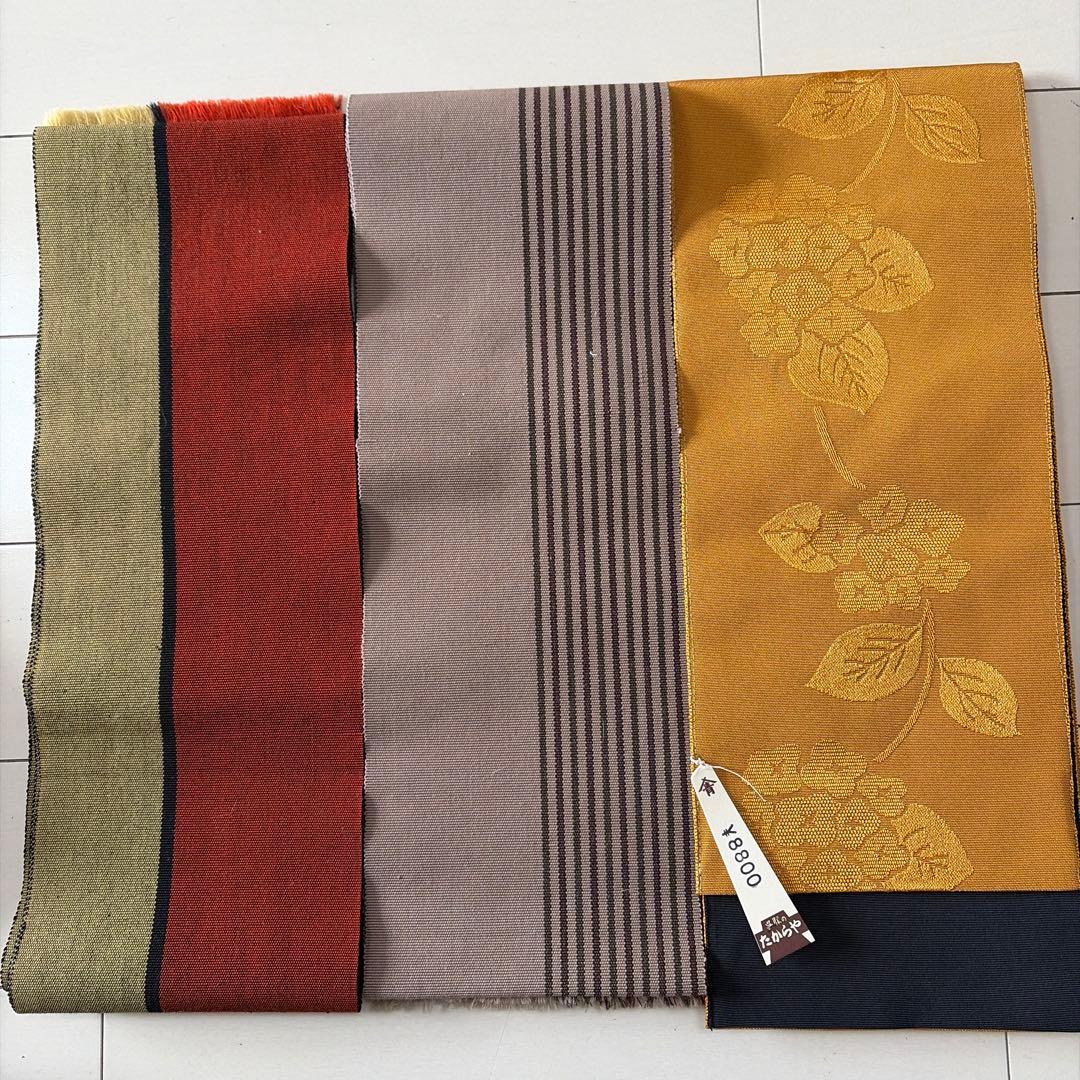 ■S31■半幅帯　22点セット■大量まとめて売り■未使用品～汚れ有　半巾帯小袋帯