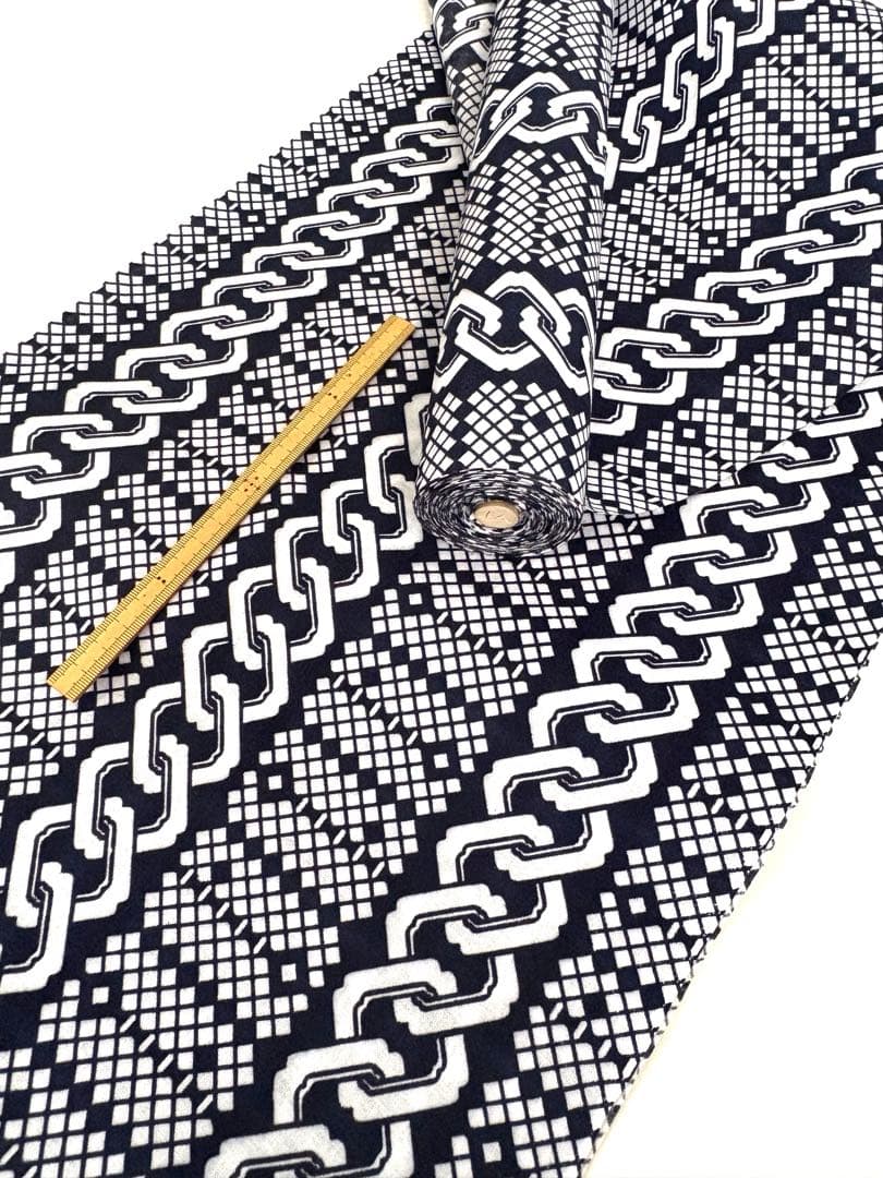 6Y19-1896浴衣リメイク　ワンピース　ロング　ハンドメイド　優雅Aライン