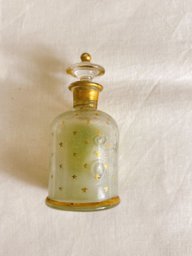 フランスアンティーク　NapoléonIII世時代吹きガラス製パフュームボトル