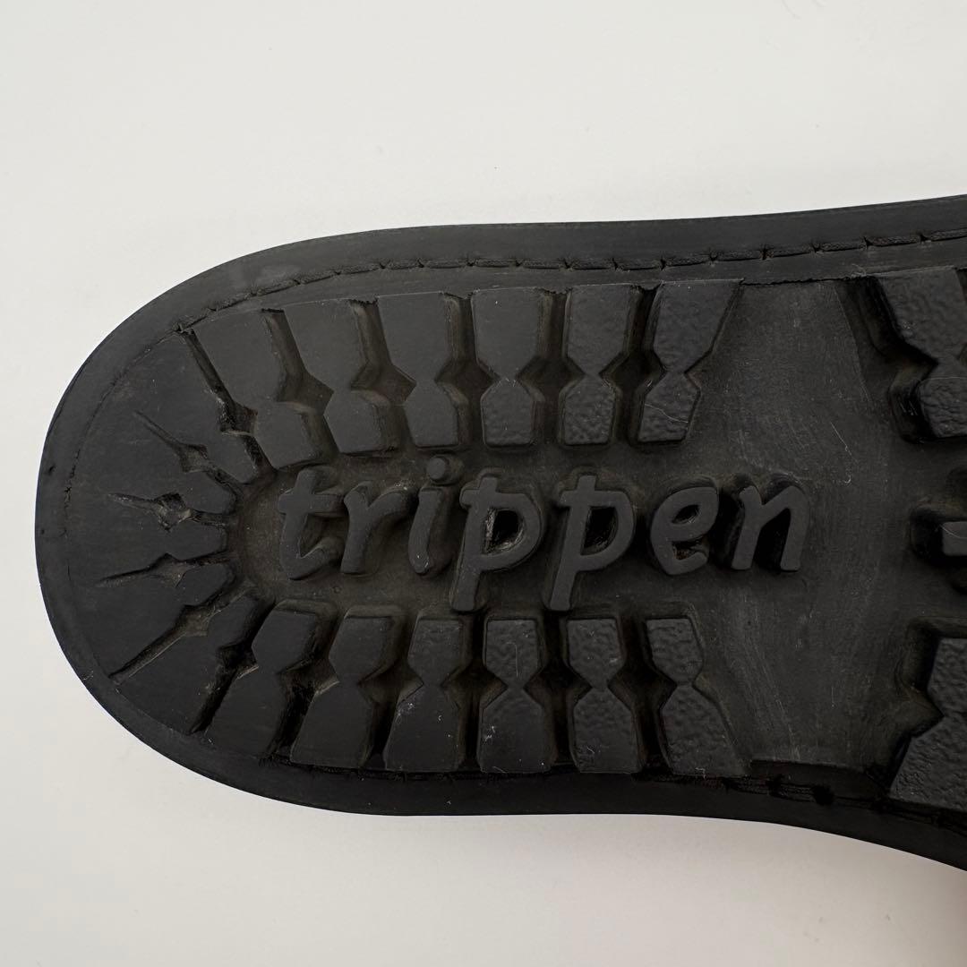 trippen Yen イェン レザースリッポン 黒 37 23.5 サイドゴア