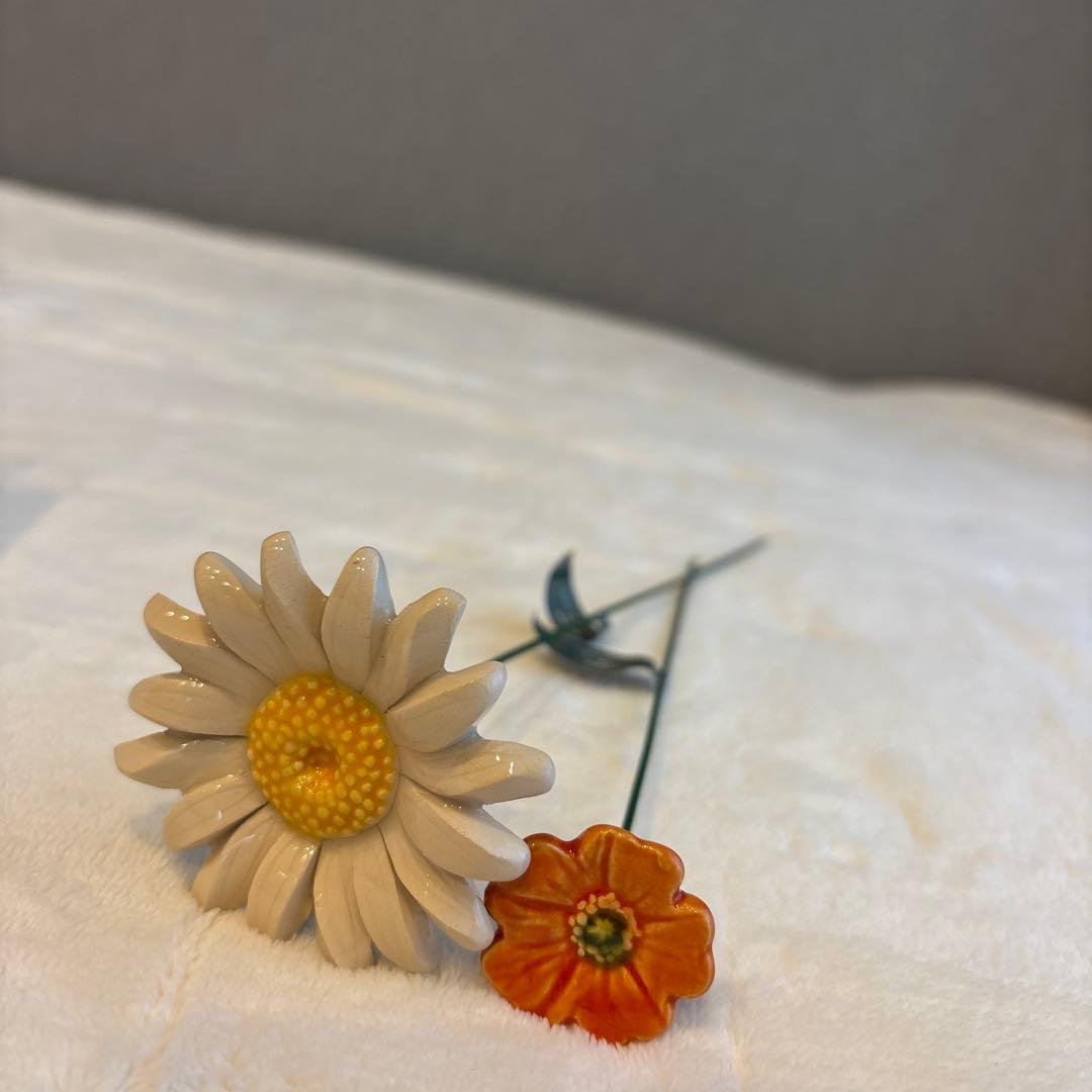 ニュークリンクルスーパーバッグ× kis keramia陶器の花