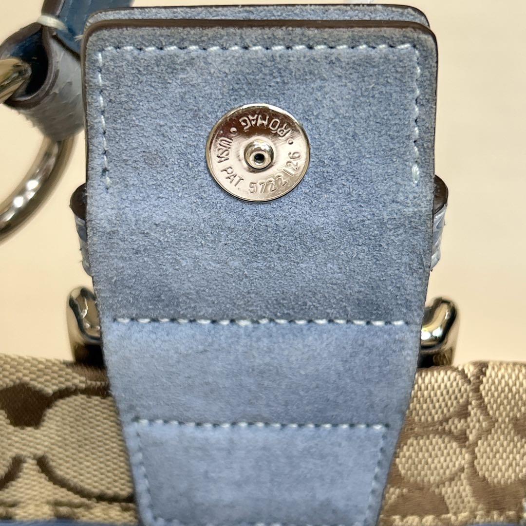 バッグ COACH Soho Patchwork Python Shoulder Bag