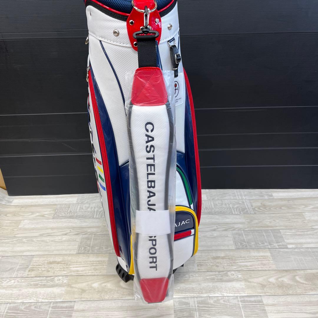 【新品】カステルバジャック CBC036 キャディバッグ 7235381302白