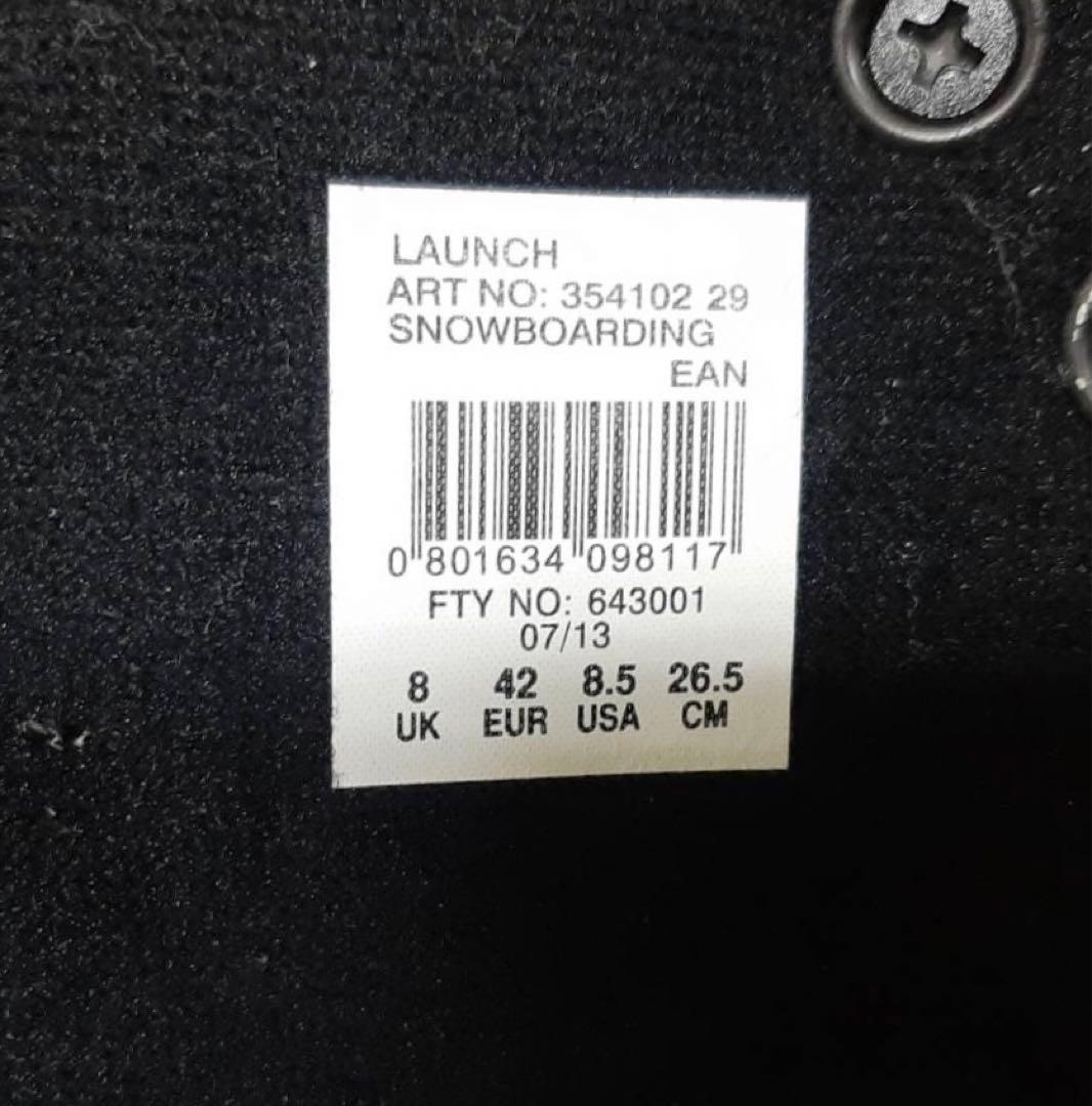 ★超美品★　SALOMON　launch　26.5 cm　スノーボード ブーツ