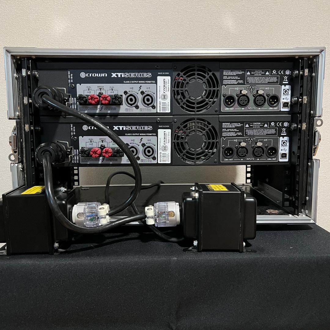 CROWN XTi2002 XTi1002 パワーアンプ 昇圧機 ケースセット