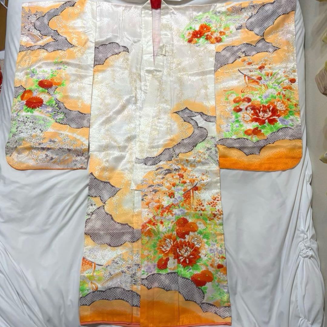 売り切り！本日限定半額！ 七五三 7歳 着物セット 牡丹柄