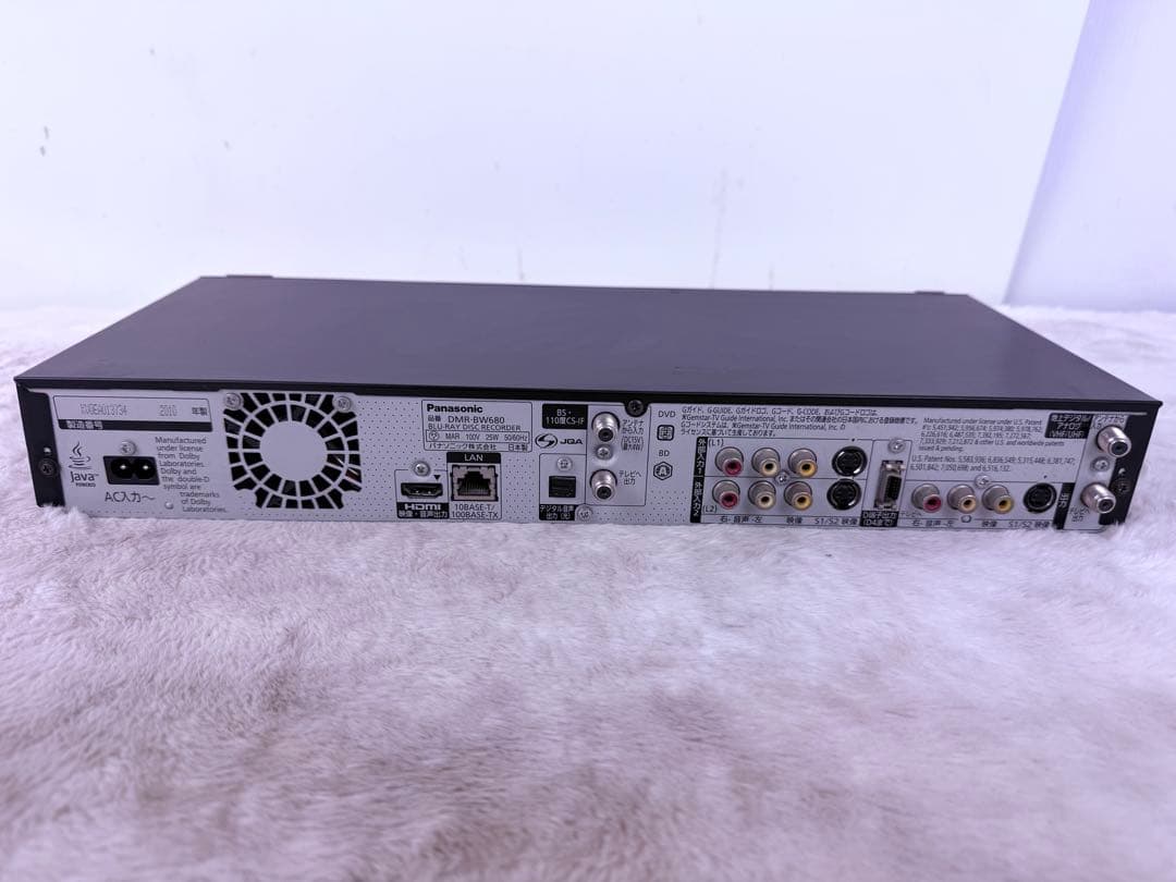 すぐに視聴可能♪Panasonic Blu-ray DIGA DMR-BW680