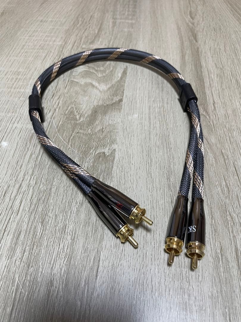 ステレオケーブル  オス ケーブル - オス 24K 金メッキ銅コネクタ