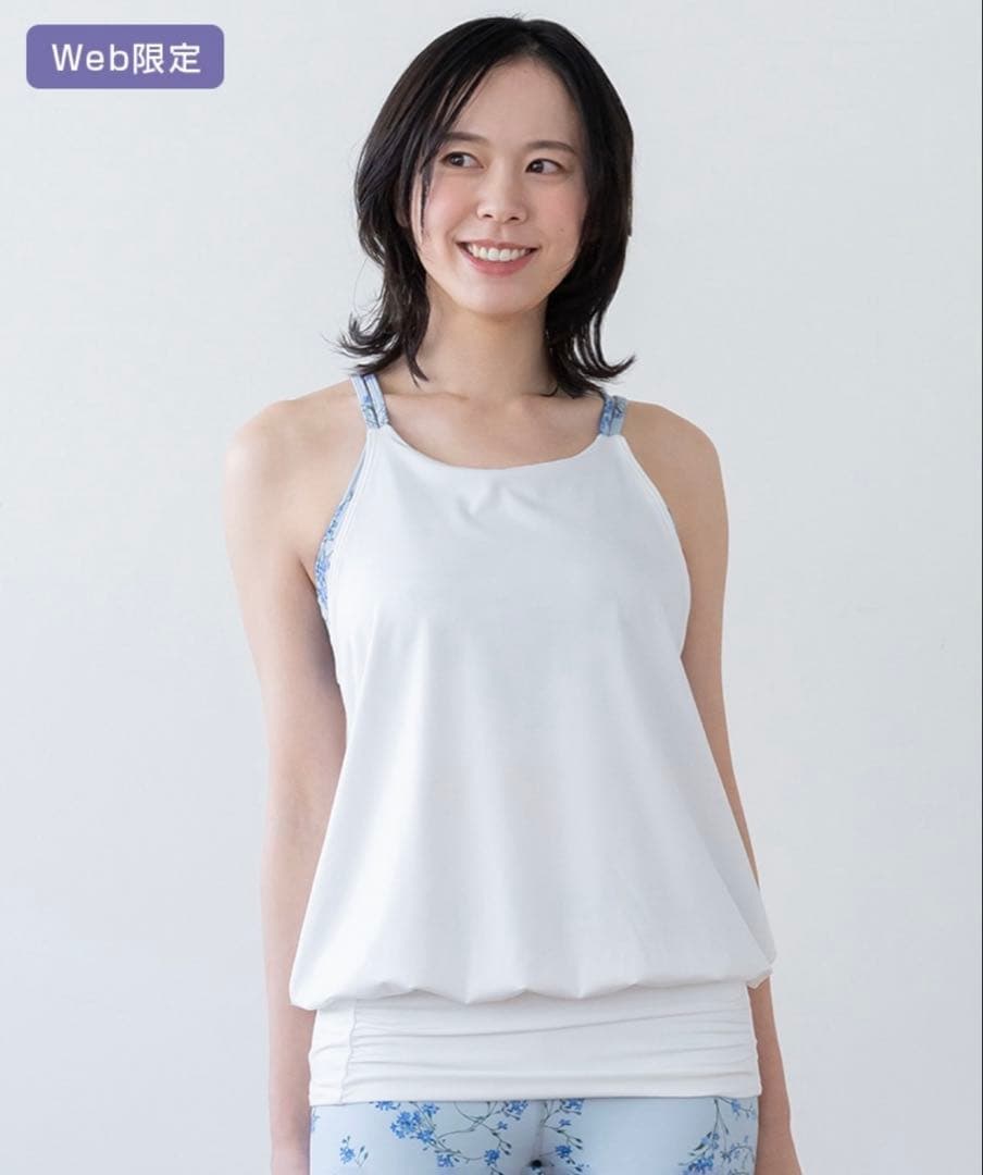 【値下げ】SUKALA 新品 スプリングフラワーキャミソール L LAVA ヨガ