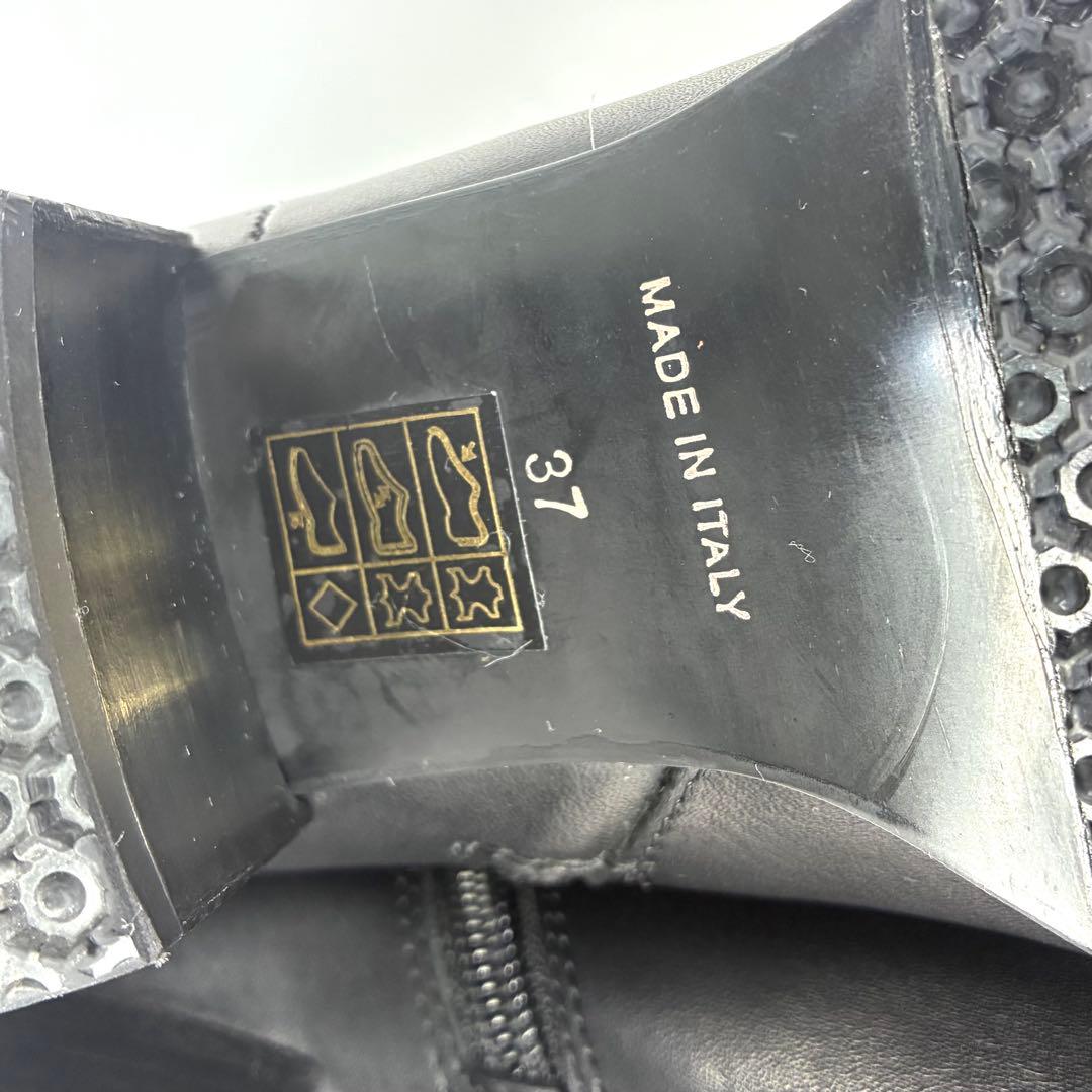 【未使用級】TOMORROWLAND チャンキーヒール ショートブーツ 37