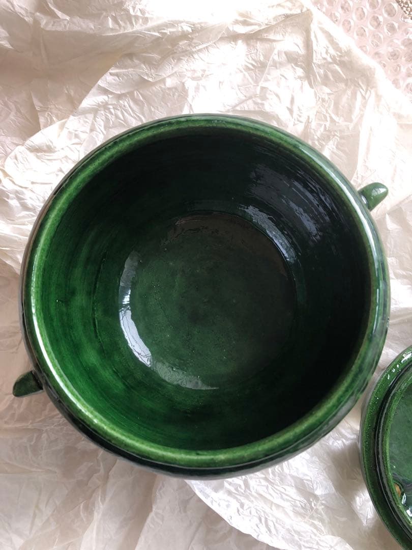 青釉　香炉　平安楽入作　共箱入