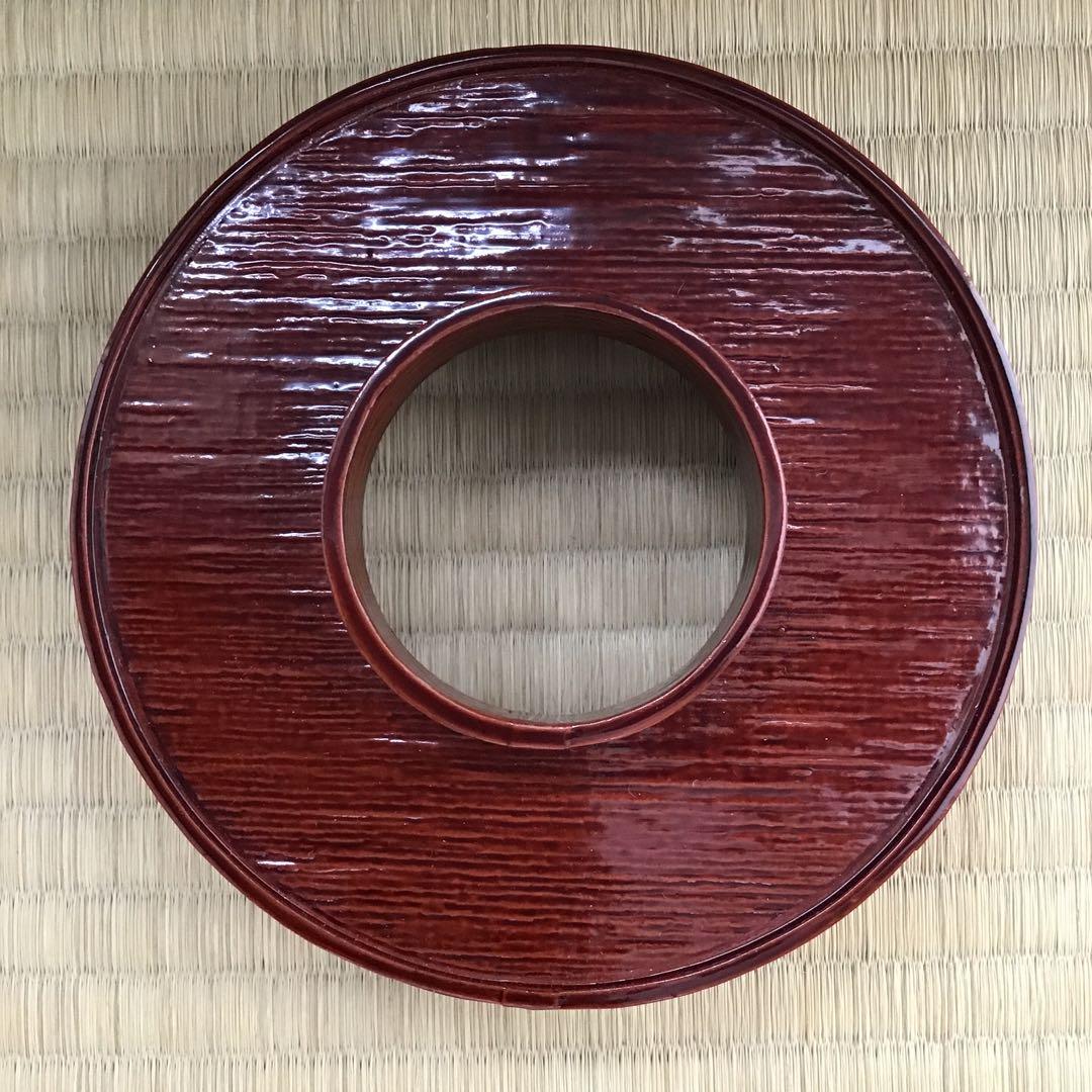 茶道具　柿合わせ天目台　初代楽只斎好　松尾流十代不染斎書付　共箱　N219TD