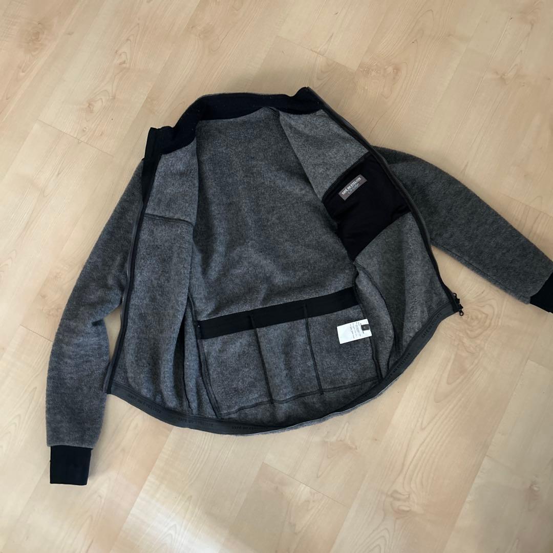 CAFE DU CYCLISTE フリースサイクルジャージグレーメンズM