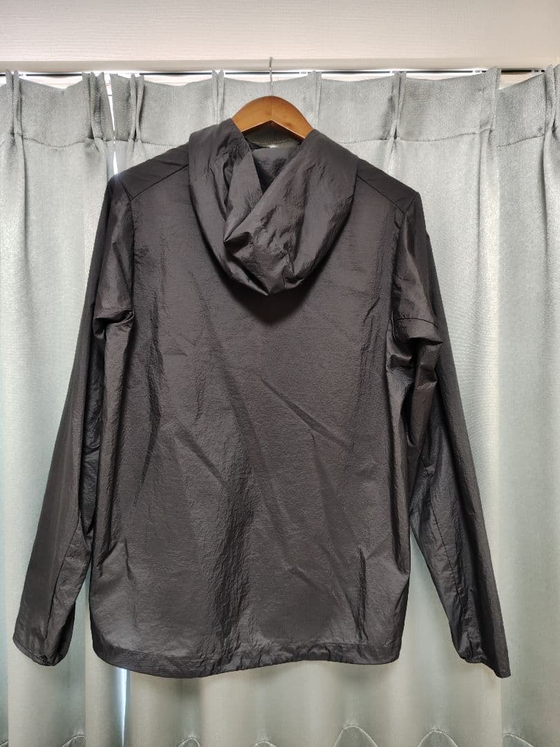 patagonia フーディニ ジャケット М パタゴニア 濃灰 オレンジ 廃盤