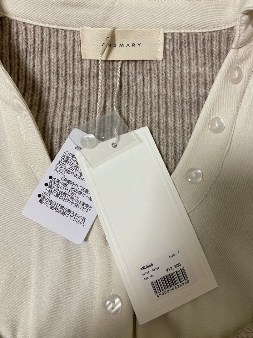 新品未使用タグ付♡andmary Demi layered mini dress