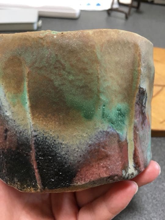 加藤十代久作　重ねの色目茶碗　絶品❗️個展作品です購入したいものがありお値下げ可能