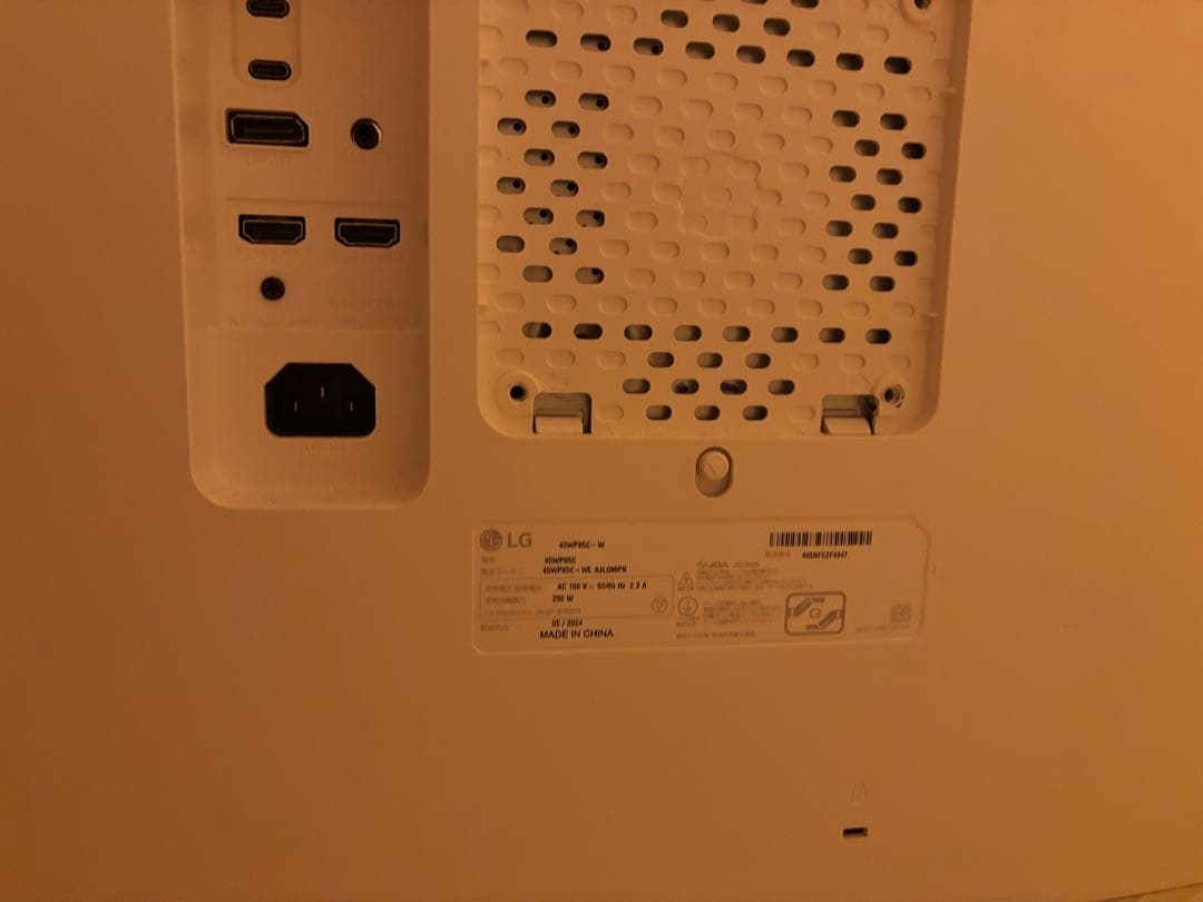 ジ*世様 LG 40WP95C-W 40インチ5k2k モニター