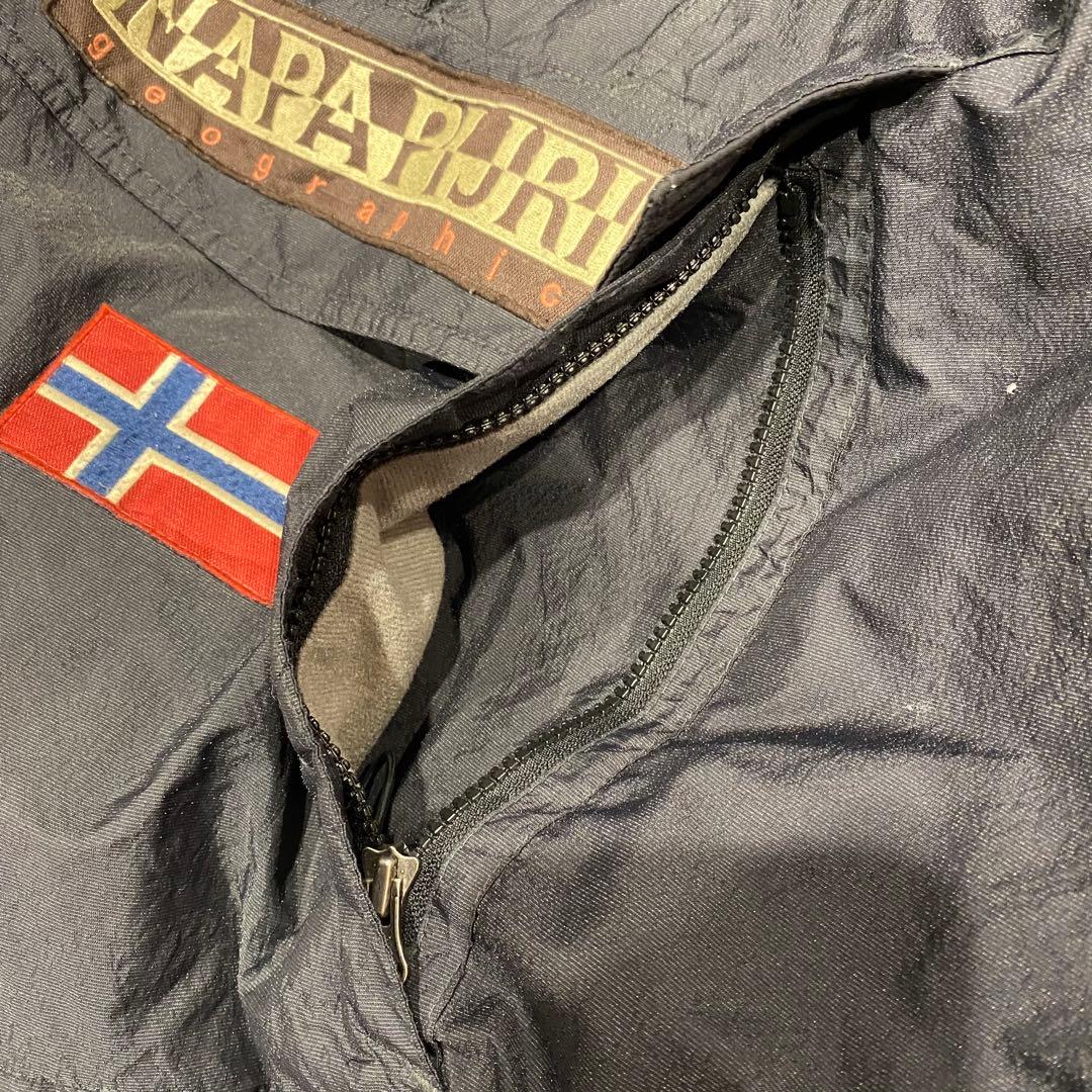 【NAPAPIJRI】マウンテンパーカー ナイロンジャケット USED感◎ XL