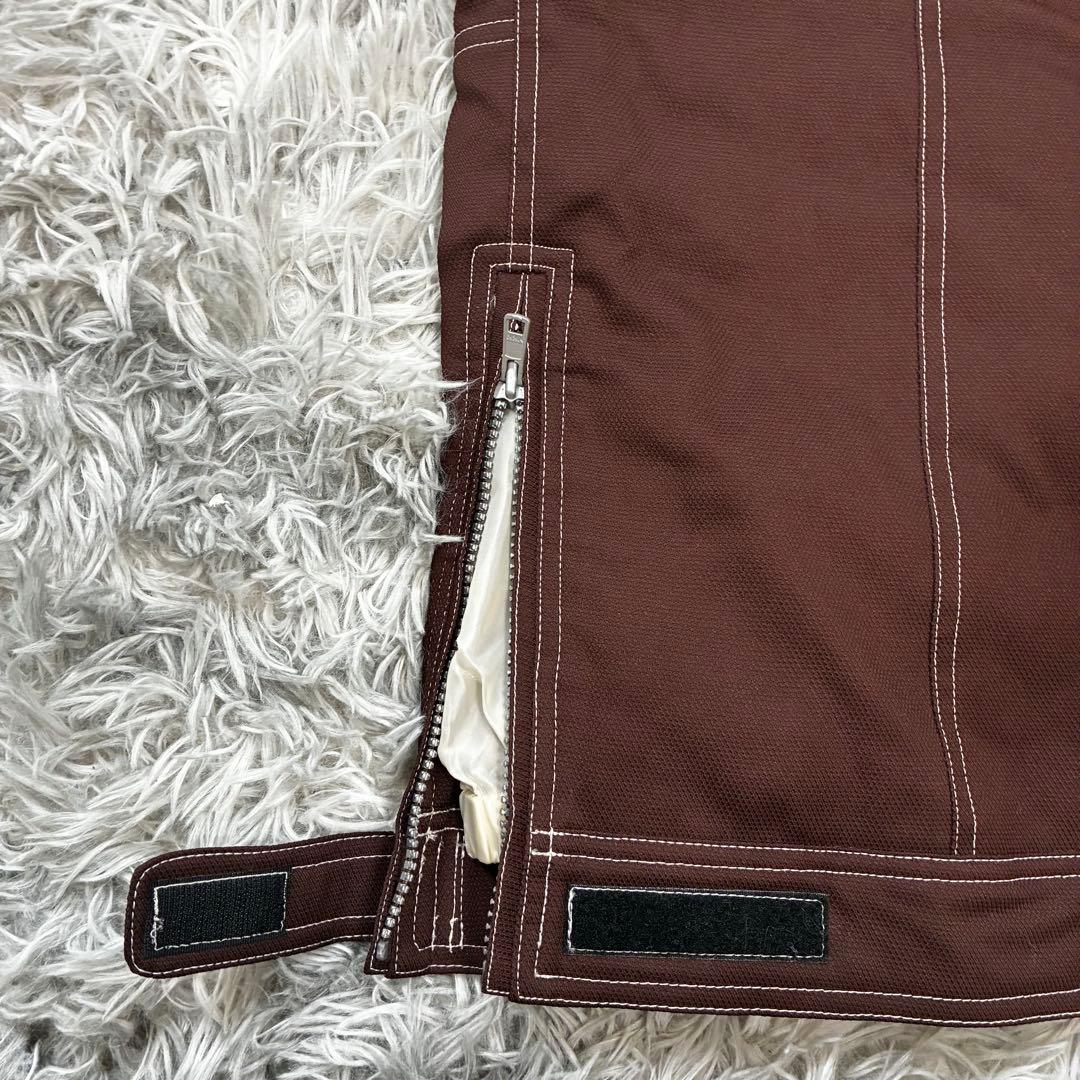 WINDEX スキーウェア 上下セット 茶×白 レディースM 中綿 良品