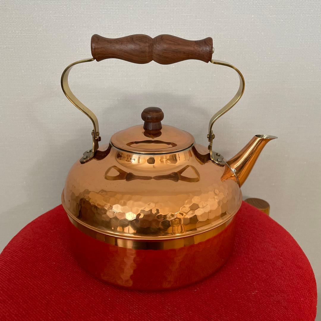 COPPER100WARE 昭和レトロ　銅製ケトル　２Ｌ