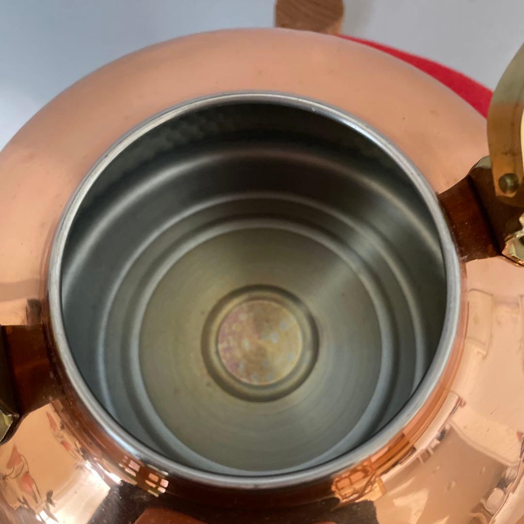 COPPER100WARE 昭和レトロ　銅製ケトル　２Ｌ