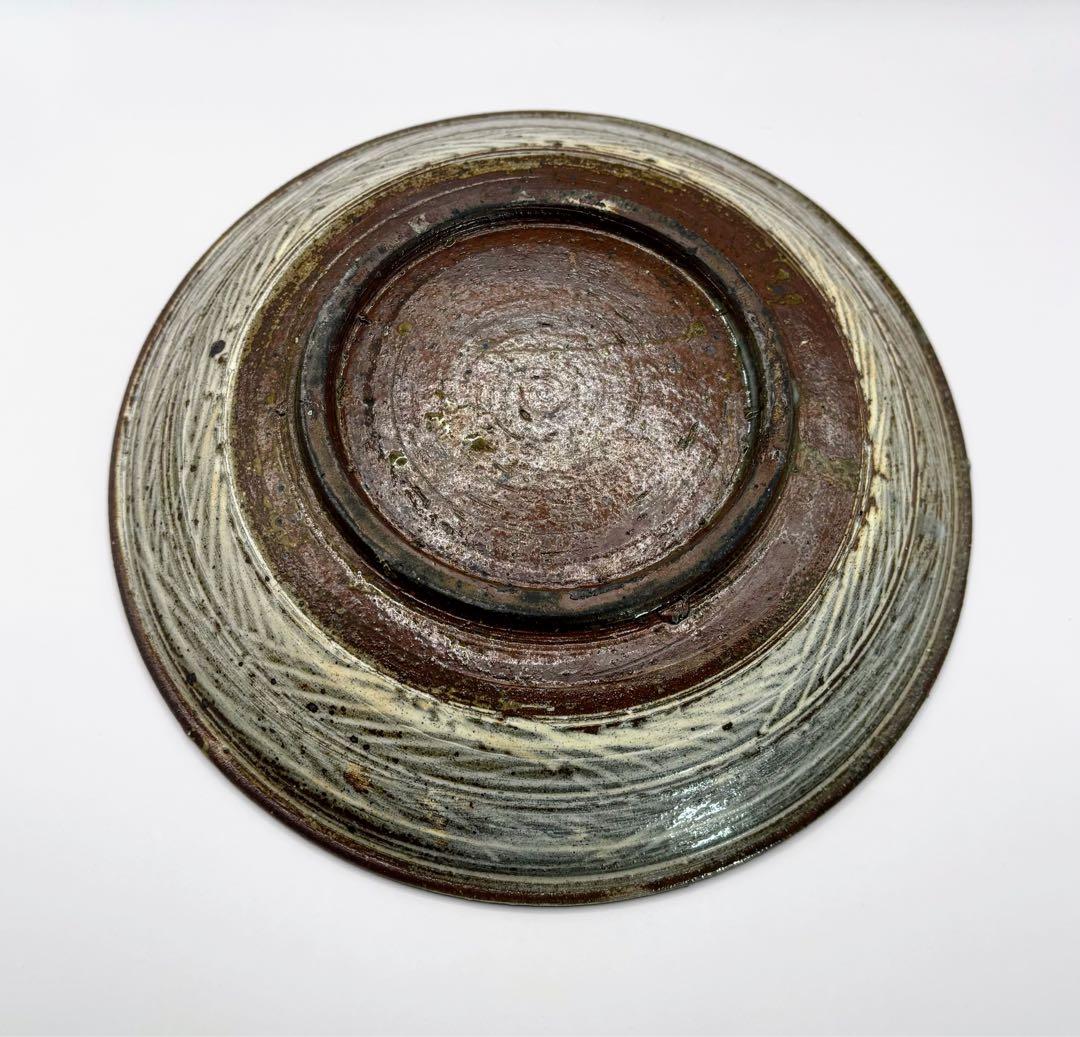 井上茂 彫三島皿 23cm 2枚セット 作家もの