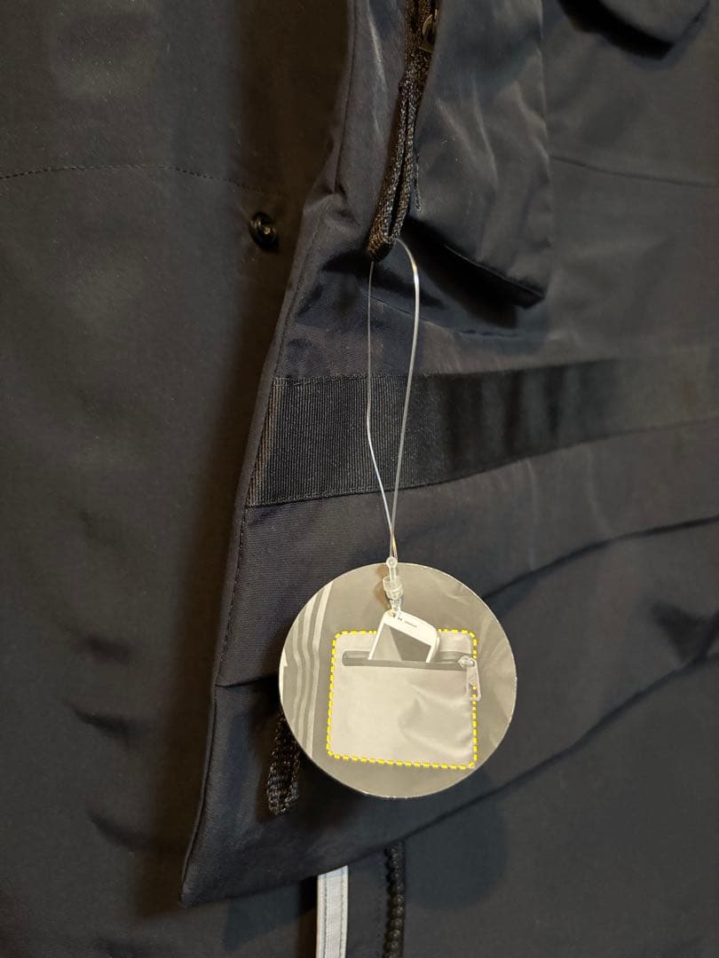 y*3様 adidas.TERREX 黒RAIN.RDYフード付ナイロンジャケッ