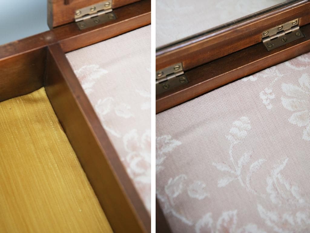 フランスアンティーク木製ドレッシングテーブル/化粧台ドレッサー/デスク90-36