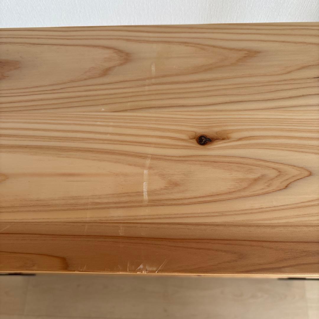 KANADEMONO シェルフ 無垢 杉 Black Steel