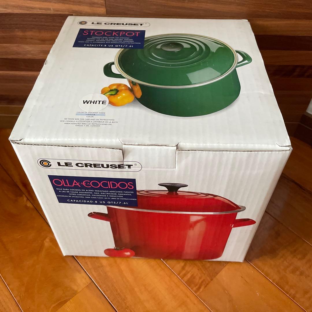 「新品」 LE CREUSET STOCKPOT WHITE