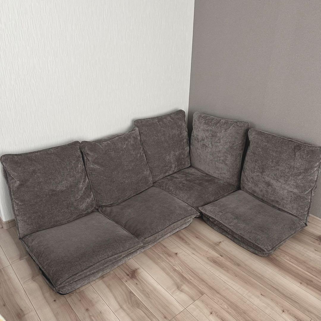 タンスのゲン ハイバック ローソファ 14段階 リクライニング