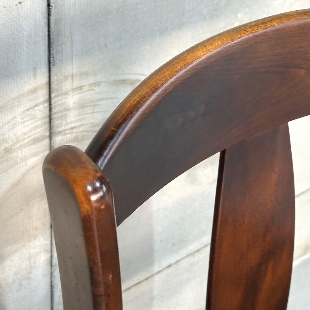 ✿70s✿ 昭和レトロ カリモク ヴィンテージチェア ファブリック 千鳥格子