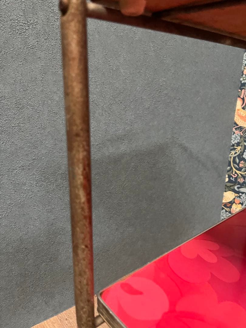 キッチンワゴン 昭和レトロ レトロポップ 当時物 インテリア 花柄