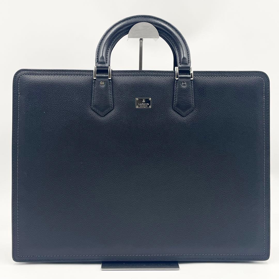極美品✨ランバン LANVIN ビジネスバッグ A4 レザー ドラマ 半沢直樹