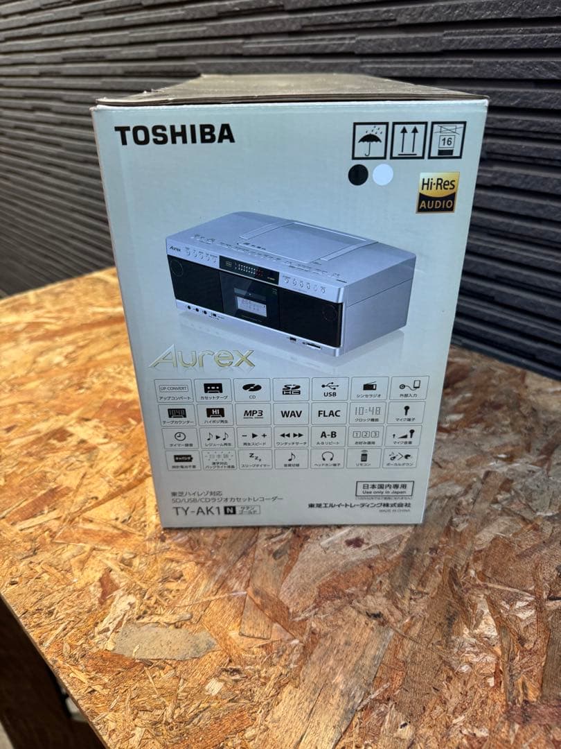 新品　東芝ラジカセ TY-AK1 ハイレゾ対応SD /USB/CD