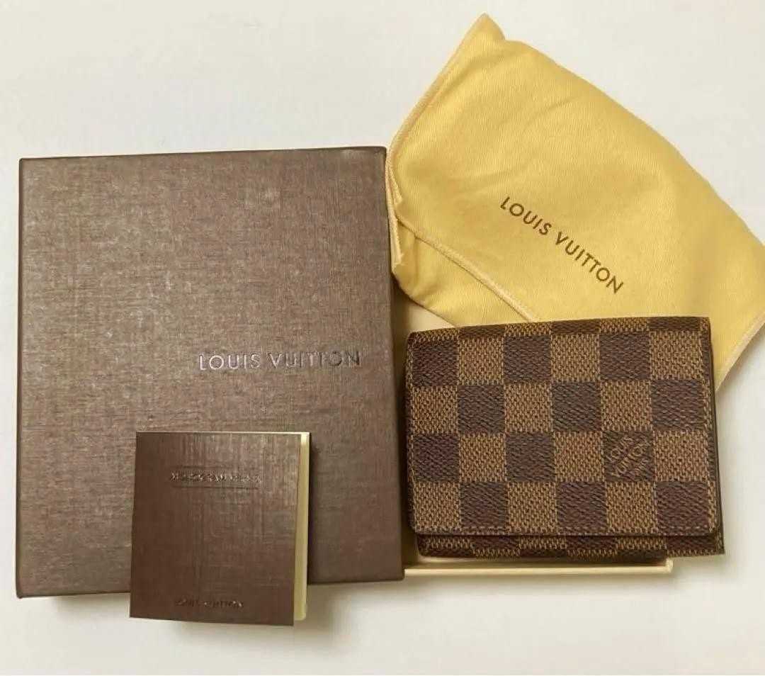 ほぼ未使用　ルイヴィトン 名刺入れ　カードケース　ダミエ　レディース　メンズ