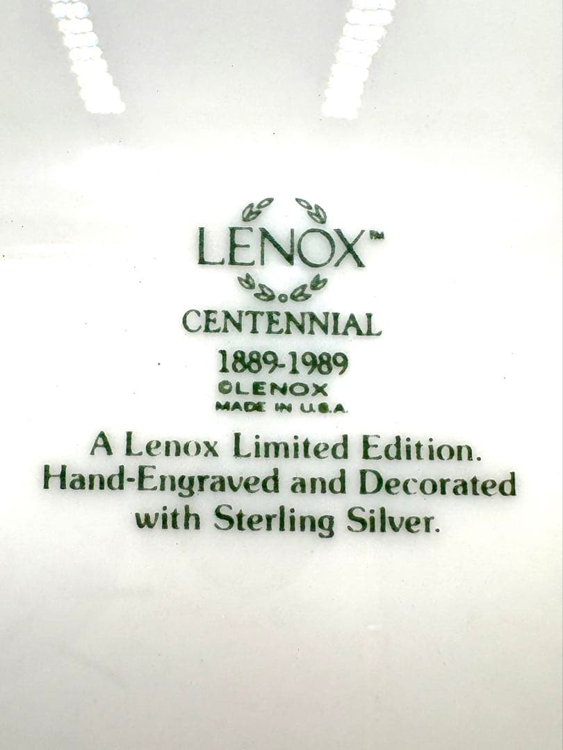 レノックス　特別限定作品スターリングシルバー銀彩100周年記念コレクショントレイ